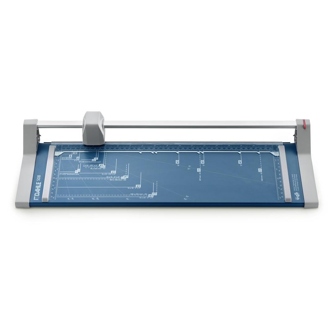Rogneuse papier A3 à lame rotative 508 DAHLE — Vue de coté