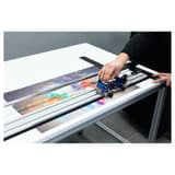 Rail de découpe grand format 1650 mm EASY CUT 165 NEOLT — En fonctionnement sur table