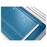Rogneuse papier A2 à lame rotative 554 (Génération 3) DAHLE — Dispositif en équerre
