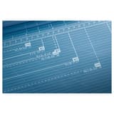 Rogneuse papier A2 à lame rotative 554 (Génération 3) DAHLE — Table graduée -  Lignes de formats utiles dans de nombreux formats DIN