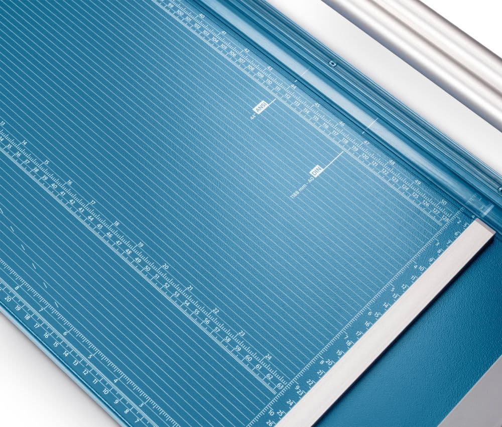 Lignes de formats DIN de la Coupeuse de plans grand format A0 558 (Génération 3) DAHLE.
