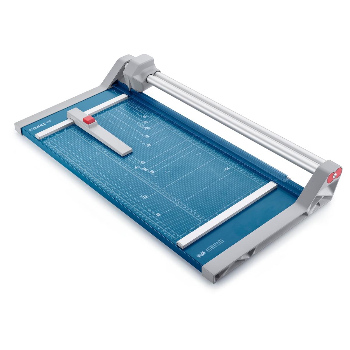 Rogneuse papier A3 à lame rotative 552 (Génération 3) DAHLE — Longueur de coupe 510 mm - Format A3 - Hauteur de coupe 2 mm - Coupe jusqu'à 20 feuilles
