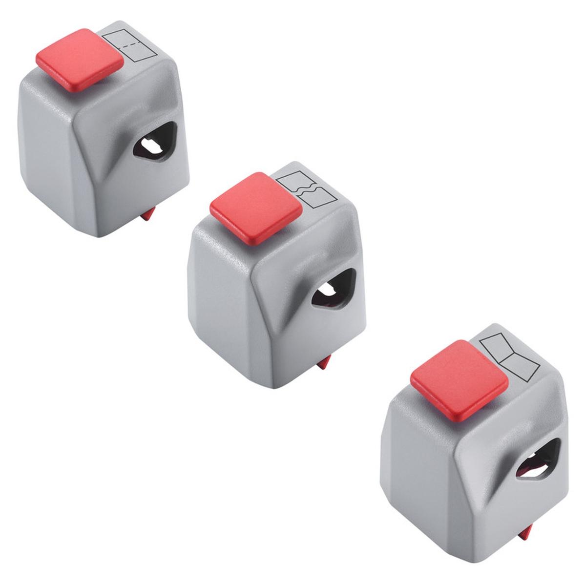 Kit créatif avec trois têtes de coupe DAHLE — Pour rogneuse DAHLE 508 (00508-24050)