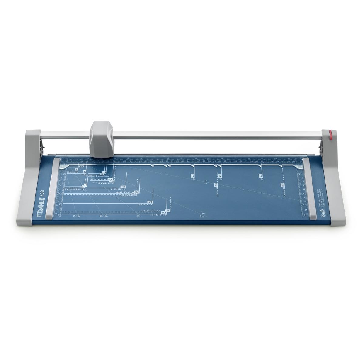 Rogneuse papier A3 à lame rotative 508 DAHLE — Vue de coté